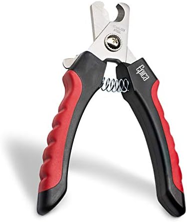 Epica Extra Large Heavy Duty Dog Nail Clippers with Safety Guard for Safe and Easy Grooming