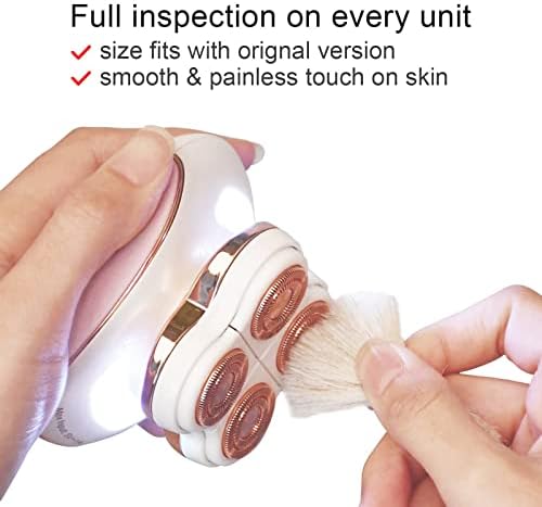 Electric Hair Removal Epilator with Replacement Head for Women and Men Body Bikini - Image 6
