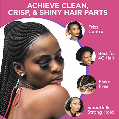ESHA Slick N Slay 3-in-1 Braiding Gel Hair Styling Ultra Extreme Hold 1 oz Peach - Image 6