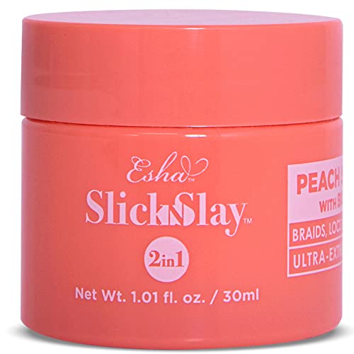 ESHA Slick N Slay 3-in-1 Braiding Gel Hair Styling Ultra Extreme Hold 1 oz Peach
