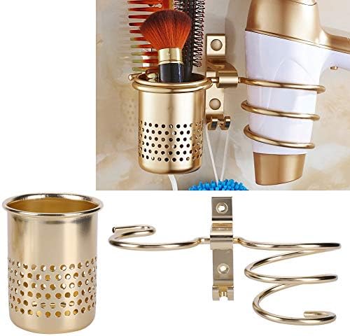 Estink Wall Mounted Hair Dryer Holder, Space Aluminum Organizer for Bathroom, 5kg Capacity - Image 2
