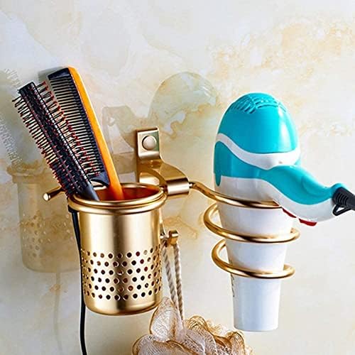 Estink Wall Mounted Hair Dryer Holder, Space Aluminum Organizer for Bathroom, 5kg Capacity - Image 7