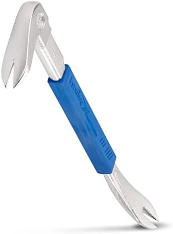 ESTWING Pro Claw Nail Puller - 11" Pry Bar with Forged Steel Construction & No-Slip Cushion Grip - PC280G