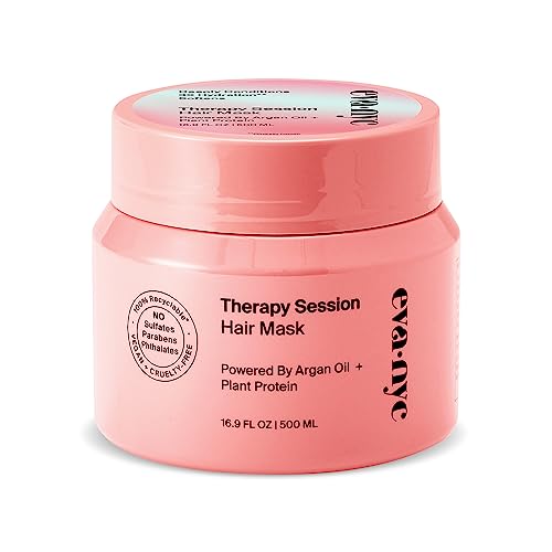 Eva NYC Therapy Session Hair Mask | Deep Conditioning Hair Mask | Made With Argan Oil and Plant Protein To Hydrate Hair | 16.9 fl oz