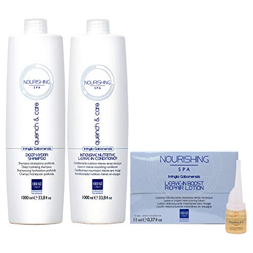 Ever Ego Nourishing Spa Deep Hydra Shampoo 33.8oz with Repair Lotion 12x11ml