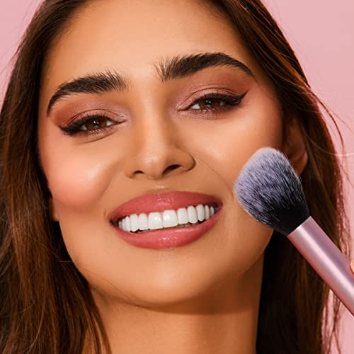 Everyday Essentials + Makeup Sponge Kit, Makeup Brushes & Makeup Blender Sponge, For Foundation, Blush, Bronzer, Eyeshadow, & Powder, Synthetic Bristles, Cruelty Free, 5 Piece Set - Image 9