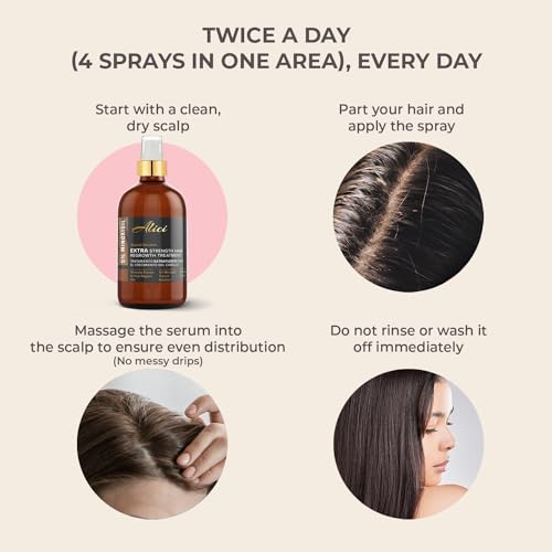 Extra Strength 5% Minoxidil Topical Hair Regrowth Solution for Women, 4 Fl Oz Bottle - Image 2