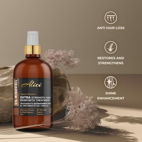 Extra Strength 5% Minoxidil Topical Hair Regrowth Solution for Women, 4 Fl Oz Bottle - Image 3