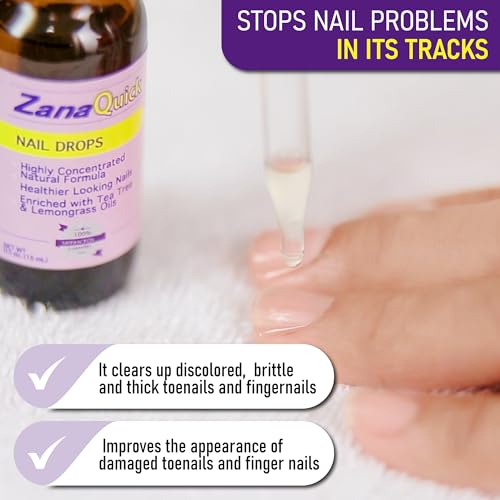 Extra Strength Toenail & Fingernail Repair Drops - Nail Care Renewal for Thick, Damaged & Discolored Nails - 2 Pack - Image 7