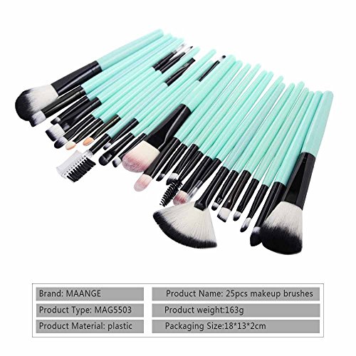 Eye Makeup Brush Set 25 Pcs Cute Makeup Brushes Premium Synthetic Powder Foundation Highlight Concealer Eyeshadow Blending Eyebrow Liner Spoolie Brush Set for Wife Women Girlfriend Birthday Gifts - Image 6
