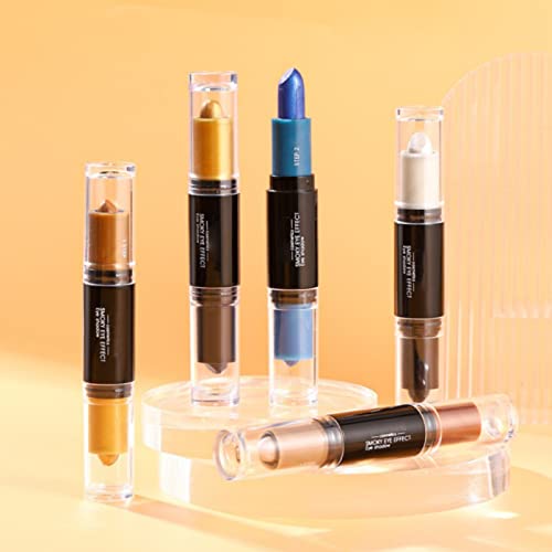 Eye Shadows for Eyes Double Ended Eyeshadow Stick Profile Stick Highlight Stick Eyeshadow Pen Creamy Eye Shadow Pencil And Eyeshadow For Eye Makeup Skeleton Makeup (E, One Size) - Image 7