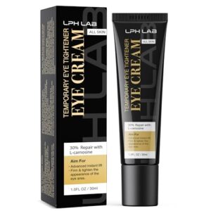 Eye Tightener Cream for Under Eye Bags - Instant Eye Puffiness Reducer Treatment for Dark Circles - Friming Delicate Skin Under Your Eyes Anti Aging Fine Lines, 30Ml