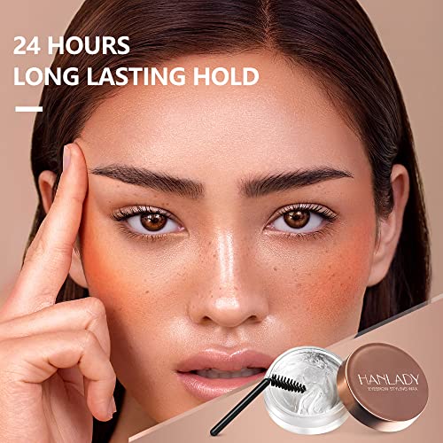 Eyebrow Wax, Eye Brow Gel Clear for Lamination Effect, Waterproof Eyebrow Styling Wax, Soap Brows Lift & Freeze Without Residue (Clear) - Image 4