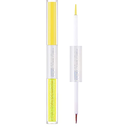 Eyeliner Eye Liner Women Cosmetics Dual Use Double Headed Matte Glitter Gel Eyeliner Waterproof Long Lasting Ultra-Pigmented Ultra-Fine Tip Quick Drying No Fade Birthday Mother's Day Gift