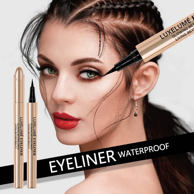 Eyeliner Pen Eye Makeup Liquid EyeLiner - Waterproof Smudge-Proof Eyeliner - Quick Drying Longwearing - Ultrafine Felt Tip Black - Image 4