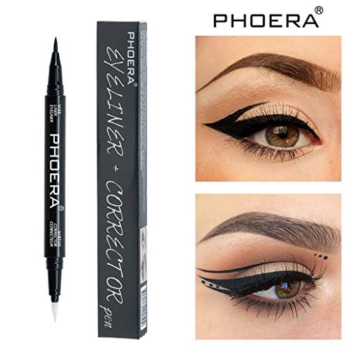 Eyeliner Pencil Womens Makeup Eye Liner with Corrector side Liquid Eyeliner Waterproof Longwearing Ultra-Pigmented Precise Ultra Fine Quick Drying No Fade Birthday Mother's Day Gift - Image 2