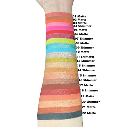 Eyeshadow Crayon,Matte & Shimmer Eyeshadow Stick,Waterproof Eye Shadow Pencil With Sharpener,Eye Brightener Stick,Glitter Eyeliner Pen,Long Lasting buildable Neutral Eye Makeup,02 Matte - Image 2