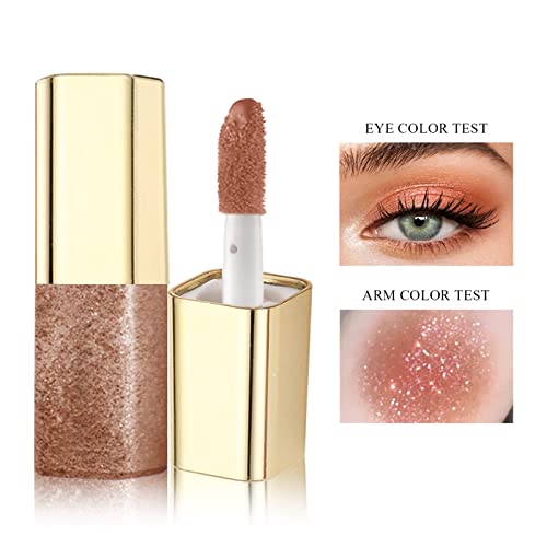 Eyeshadow Makeup Glitter Eye Shadow Palette Liquid Eyeshadow One-Swipe Coverage Longwearing Flake-Proof Lightweight Quick Dry Waterproof for Creating High-Impact Warehouse Sale Clearance - Image 6