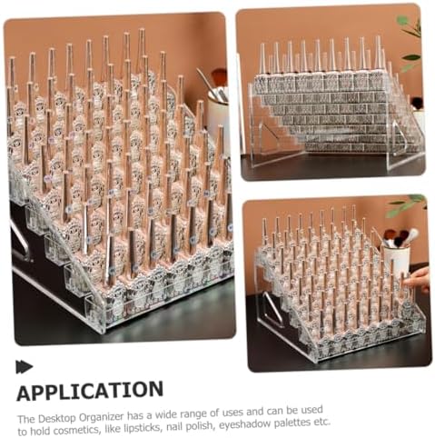 eyeshadow palette Clear Desk Organizer Active Vanity Palettes Organizers multi-layer detachable desktop display shelves Organizer eye shadow Nail Polish Holder Rack display rack - Image 8