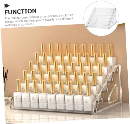 eyeshadow palette Clear Desk Organizer Active Vanity Palettes Organizers multi-layer detachable desktop display shelves Organizer eye shadow Nail Polish Holder Rack display rack - Image 3