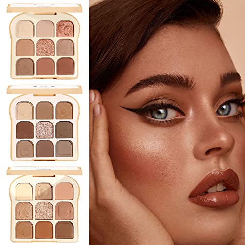 Eyeshadow Palette Cream Makeup Palette Eye Shadow Pearl Shimmer Eyeshadow High Pigmented Longwearing Flake-Proof Quick-drying One-Swipe Coverage Multi-Dimensional Eye Looks Warehouse Sale Clearance - Image 3