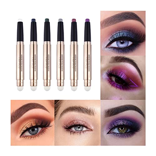 Eyeshadow Pencil Eye Shadow Stick Women Makeup Set Metallic Eye Highlighter Longwearing Flake-Proof Lightweight Quick Dry Waterproof One-Swipe Coverage Multi-Dimensional Eye Looks Warehouse Sale - Image 7