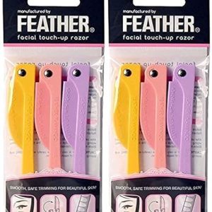 Facial Touch-up Razor (3 Razors X 2 Pack)