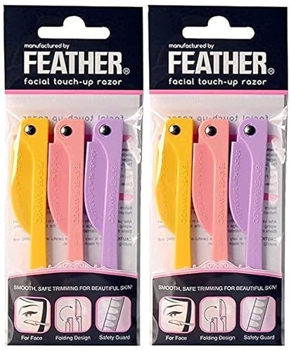 Facial Touch-up Razor (3 Razors X 2 Pack)