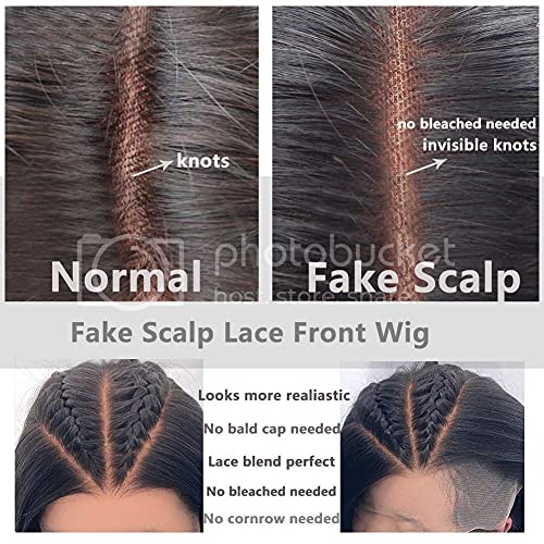 Fake Scalp Lace Wig 360 Lace Frontal Wig Pre Plucked 10A Brazilian Human Hair Wigs for Black Women with Baby Hair Curly Fake Scalp 360 Lace Wig Virgin Hair Gluless 360 Wig Deep Curly 14"150% - Image 6