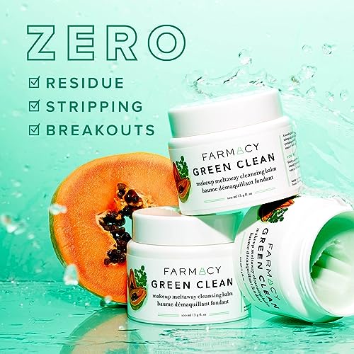 Farmacy Natural Cleansing Balm - Green Clean Makeup Remover Balm - Effortlessly Removes Makeup & SPF - 200ml Makeup Cleansing Balm - Image 6