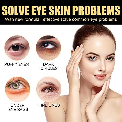 Fast Firming Eye Cream, Temporary Eye Tightening Eye Cream, Collagen Boost Anti-Aging Serum Firming Eye Cream, Firming Eye Cream Instant Lifting for Men, Tightens Delicate Skin Under - Image 4