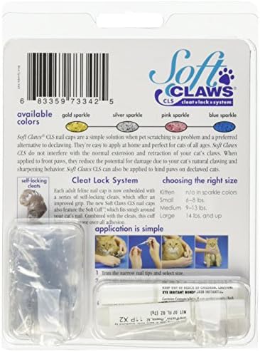 Feline Soft Claw Nail Caps M Blu Sprk - Image 2
