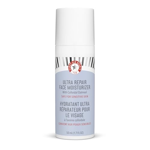 First Aid Beauty Ultra Repair Face Moisturizer – Lightweight, Hydrating Face Lotion for All Skin Types, 1.7 Oz
