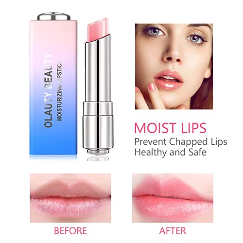 Firstfly 3 Pack Crystal Jelly Lipstick, Long Lasting Moisturizing Color Change Lip Balm - Image 3