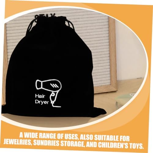 Flannel Hair Dryer Bag Blow Dryer Travel Hair Dryer Duffle Bag for Travel Hair Dryer Travel Bag Curling Iron Travel Bag Hair Dryer Bag for Travel Beam Port Cosmetic Bag - Image 6