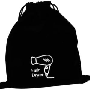 Flannel Hair Dryer Bag Blow Dryer Travel Hair Dryer Duffle Bag for Travel Hair Dryer Travel Bag Curling Iron Travel Bag Hair Dryer Bag for Travel Beam Port Cosmetic Bag