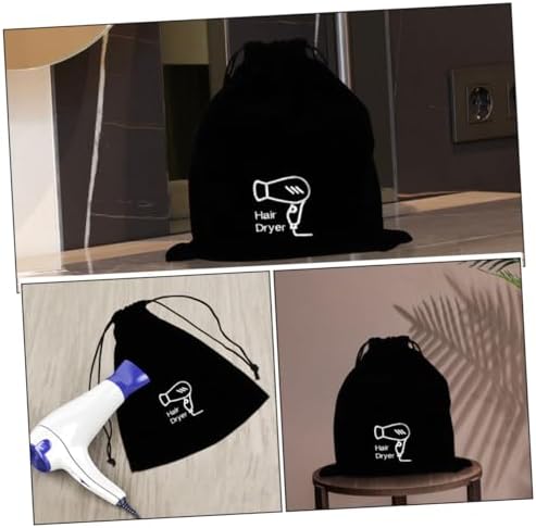 Flannel Hair Dryer Bag Blow Dryer Travel Hair Dryer Duffle Bag for Travel Hair Dryer Travel Bag Curling Iron Travel Bag Hair Dryer Bag for Travel Beam Port Cosmetic Bag - Image 8