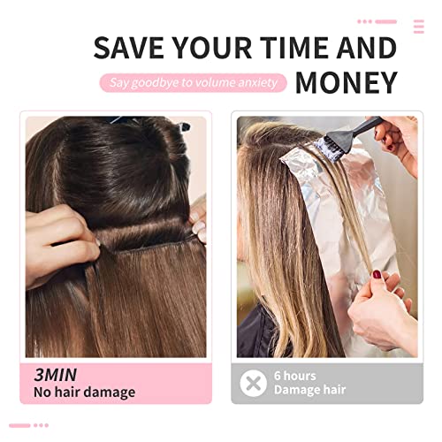 FLUFYMOOZ Clip In Hair Extensions,6PCS Hair Extensions Long Mermaid Waves Wavy Synthetic Clip On Hairpiece For Women 24 Inch (Natural Black) - Image 6