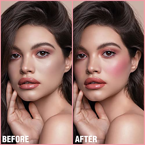 FOCALLURE Cream Blush Makeup,Buildable Blush Stick for Cheeks,Matte and Dewy Finish,Long Wearing,Easy Application,Lightweight Multi Stick,BABY PINK - Image 4