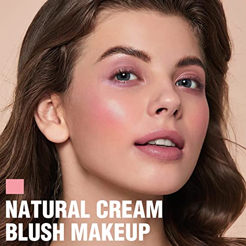 FOCALLURE Cream Blush Makeup,Buildable Blush Stick for Cheeks,Matte and Dewy Finish,Long Wearing,Easy Application,Lightweight Multi Stick,BABY PINK - Image 2
