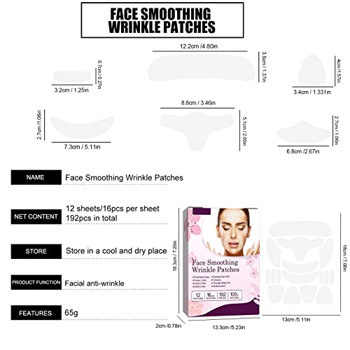 Forehead Wrinkle Patches-192 Pcs Face Wrinkle Patches Reusable Face Tape for Wrinkles Anti Wrinkle Patches to Reduce Fine Wrinkles, Frown and Smile Lines, Forehead Wrinkles Facial Wrinkle Patches - Image 7