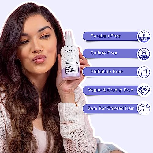 FoxyBae 8 Oz Overnight Hair Mask with Biotin Shea for Nourished Hair - Image 5