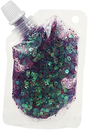 FRCOLOR 1 Body Sequin Gel Sparkling Eyeshadow Body Makeup Festival Glitter Liquid Spray Lotion Body Highlighter Makeup Eyeshadow Facial Lotion Shimmer Lotion Hair Spray PVC Purple Face