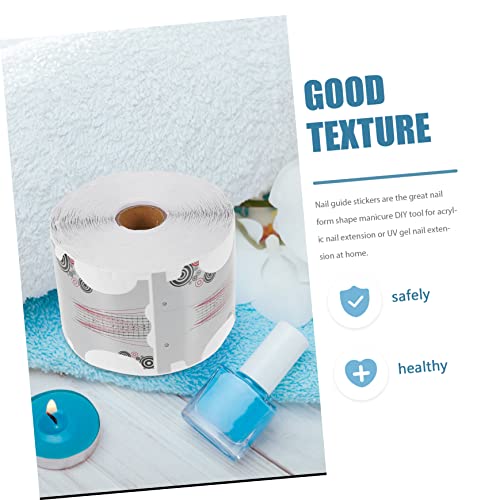 FRCOLOR 1 Roll Nail Paper Holder Stickers for Gel Builder Tips and Nail Art - Image 9