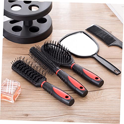 FRCOLOR 10 pcs hair styling tools hair style tools portable hair comb professional hair comb hair curling tools styling hair brush hair detangler brush Hair Cutting wooden Mirror suite set - Image 5