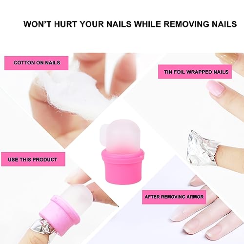 FRCOLOR 20 Pcs Soak off Clip Caps Gel Soak off Caps Polish Remover Cleaner Finger Clips Gel Remover Manicure Tools Nail - Image 9