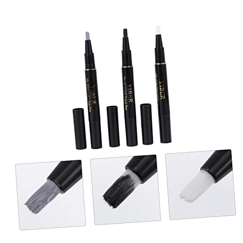FRCOLOR 21 Pcs Nail Polish Accessories for Girls Cat Eye Nail Art No Top Coat Gel Polish Nail Dotting Pen Glitter Polish Manicure Polish Pen LED Nail Gel Polish Toner Charming Gel Pen 3d - Image 4