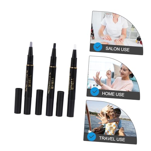 FRCOLOR 21 Pcs Nail Polish Accessories for Girls Cat Eye Nail Art No Top Coat Gel Polish Nail Dotting Pen Glitter Polish Manicure Polish Pen LED Nail Gel Polish Toner Charming Gel Pen 3d - Image 8