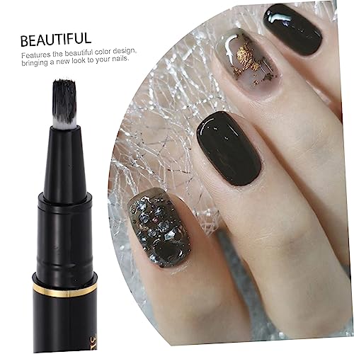 FRCOLOR 21 Pcs Nail Polish Accessories for Girls Cat Eye Nail Art No Top Coat Gel Polish Nail Dotting Pen Glitter Polish Manicure Polish Pen LED Nail Gel Polish Toner Charming Gel Pen 3d - Image 6