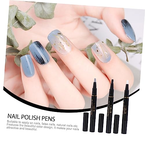 FRCOLOR 21 Pcs Nail Polish Accessories for Girls Cat Eye Nail Art No Top Coat Gel Polish Nail Dotting Pen Glitter Polish Manicure Polish Pen LED Nail Gel Polish Toner Charming Gel Pen 3d - Image 2